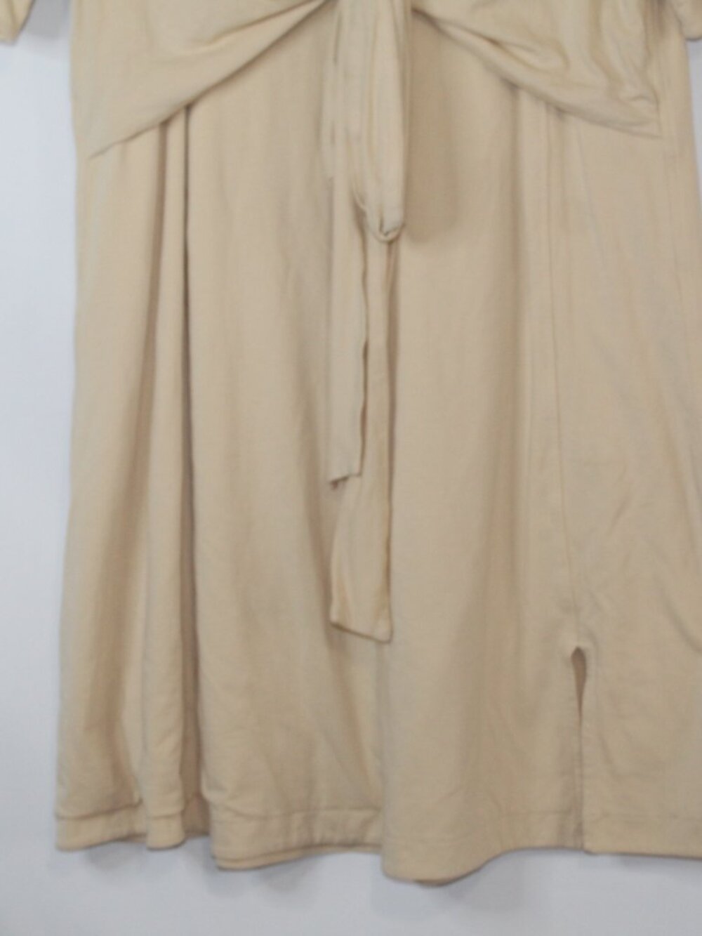 Lululemon women's dress size 8 prosecco yellow knee length wrap top tie front sh - Picture 6 of 10